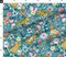 Tigers Leopards Tropical Watercolor Animals Zoo Jungle Kids Whimsical Safari Floral Botanical Rainforest Large Scale Jumbo Blue Custom Printed Fabric by Spoonflower Various Fabrics by the Yard or Fat Quarter 12130670